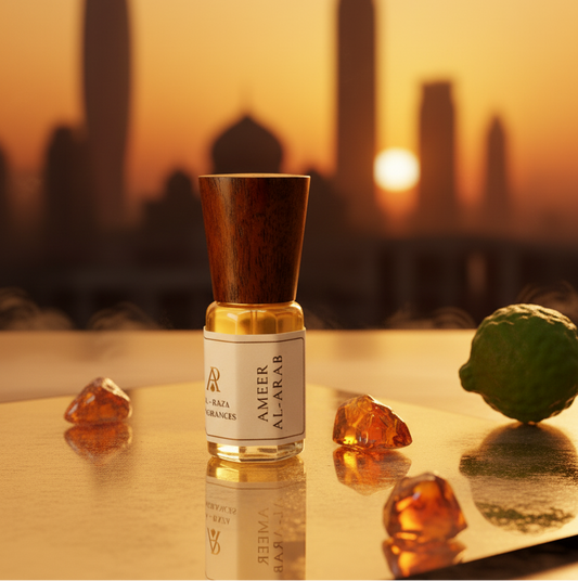 AL Raza Ameer Al Arab – Citrus Oud Amber Attar | Alcohol Free | Long Lasting Perfume Oil