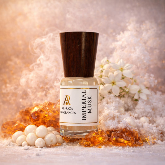 AL Raza Imperial Musk – White Musk Powdery Attar | Alcohol Free | Long Lasting Perfume Oil