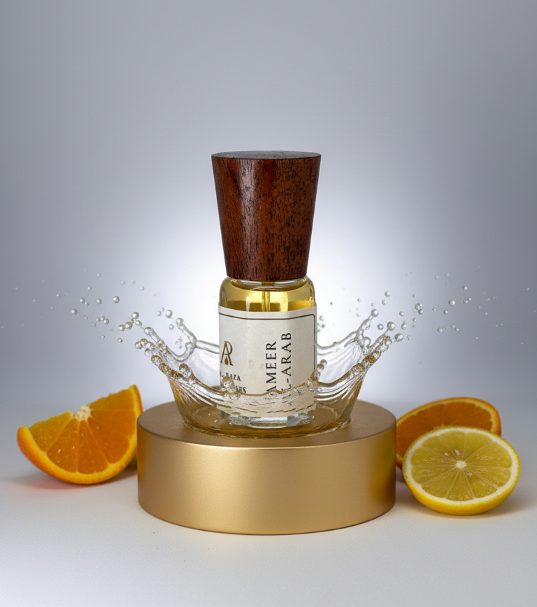 AL Raza Ameer Al Arab – Citrus Oud Amber Attar | Alcohol Free | Long Lasting Perfume Oil