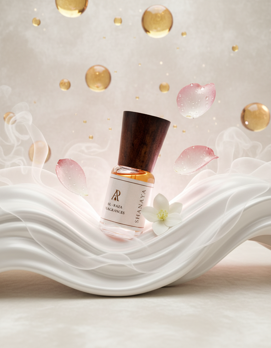 AL Raza Shanaya – Fruity Floral Rose Vanilla Attar | Alcohol Free | Long Lasting Perfume Oil