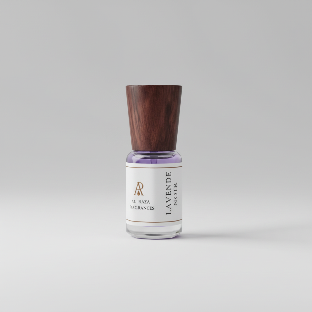 AL Raza Lavender Noir – Lavender Oud Woody Attar | Alcohol Free | Long Lasting Perfume Oil