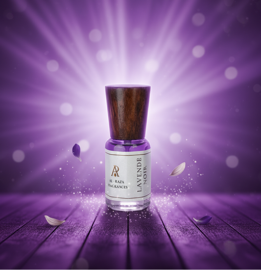 AL Raza Lavender Noir – Lavender Oud Woody Attar | Alcohol Free | Long Lasting Perfume Oil